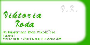 viktoria koda business card